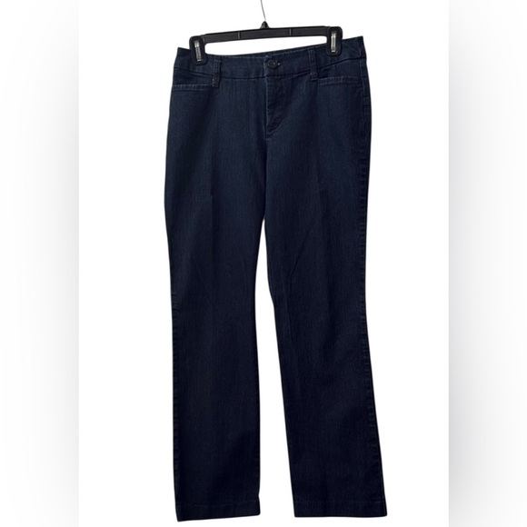 St. John's Bay Denim - St John’s Bay, Straight Leg, Dark Denim Wash, Size 6P, NWOT